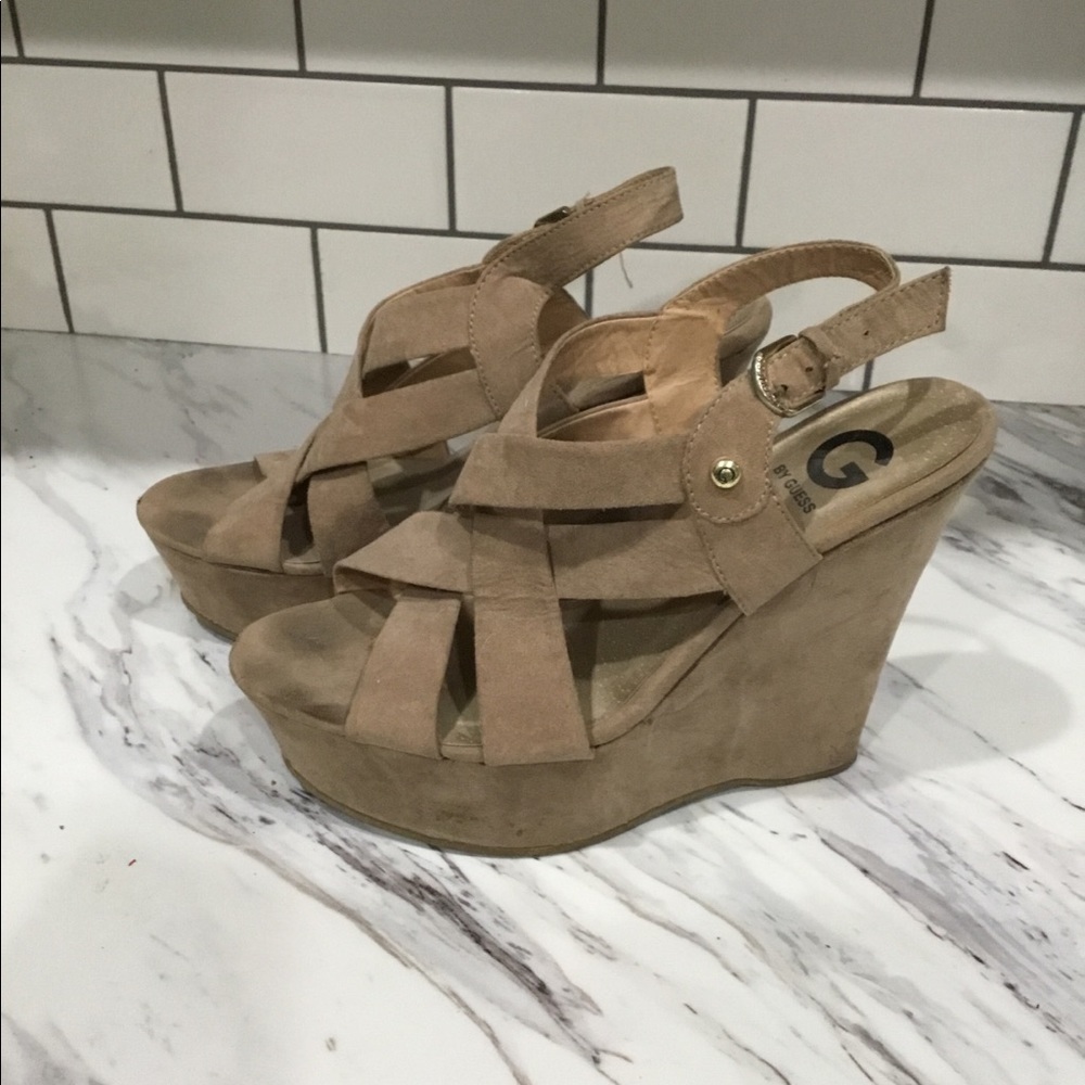 Guess strappy wedges